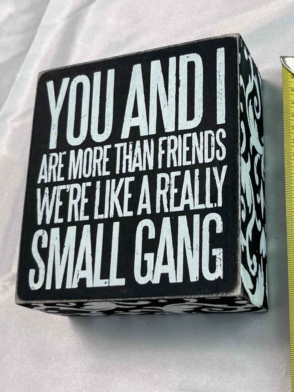 Funny Primitives by Kathy Wooden Sign Decoration You & I Are More Than Friends